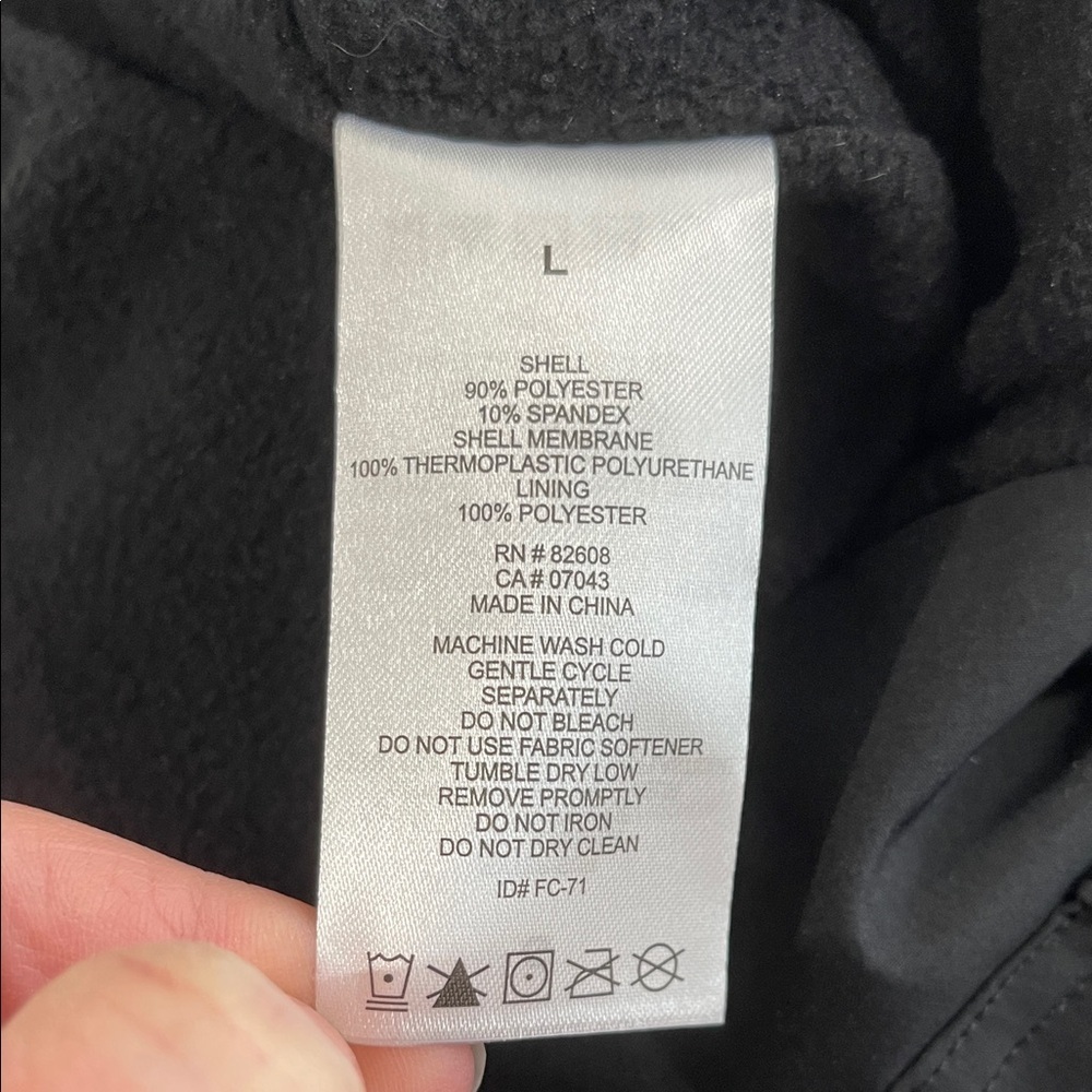 Free Country NWT Get Out There Hiking Jogger Pants Black Cargo Fleece Lined L - Picture 9 of 13